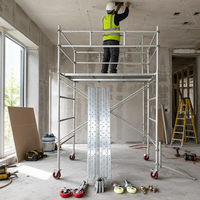 Système de cadre d'échafaudage durable en acier galvanisé pour la rénovation et le soutien des bâtiments