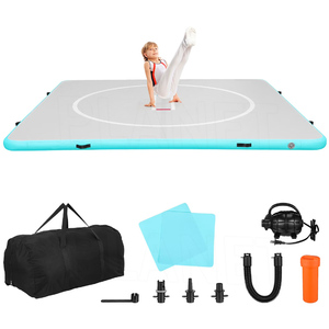 <span class=keywords><strong>Tapis</strong></span> d'entraînement <span class=keywords><strong>gonflable</strong></span> noir 13x13 pieds pour gymnastique, entraînement à domicile, Jiu Jitsu, BJJ, MMA, Judo, lutte - Product Image 4