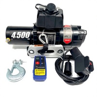 Treuil électrique mini en aluminium certifié CE 12V/24V OEM/DEM pour ATV/UTV avec capacité de 4500 lb et corde de 13 m