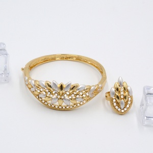 Parures de bijoux africains pour femmes, collier, boucles d'oreilles, bague, bracelet, ethnique, géométrique, cadeau de fiançailles, ensemble de bijoux 4 pièces - Product Image 5