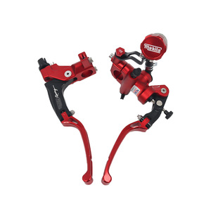 Kit de levier de pompe de frein Mokila en aluminium rouge pour moto et vélo électrique – Amélioration du levier d'embrayage hydraulique - Product Image 5