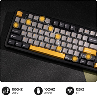 Original AULA F108 Wireless Mechanical Keyboard 108Keys Full Size Gasket Mount Tri-Mode RGB Hot Swappable Creamy Gaming Keyboard