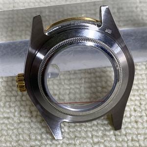 41MM Gold Stainless Steel <b>Case</b> for NH35/NH36 Mechanical Movement <b>Watches</b> Assembly Accessories - Product Image 5