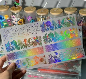 En Stock: Envoltorios para Vasos UV de 16oz, Pegatinas Personalizadas con Logotipo de Mascota, 6 Piezas, Lavables, Resistentes al Calor y al Agua, para Bebidas, Café, Calcomanías Personalizadas - Product Image 4