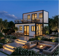 Casa Contenedor Modular Moderna, Prefabricada, de Lujo, con Estructura de Acero, de 2 Pisos, Mini Villa Móvil, Hotel, Vivienda