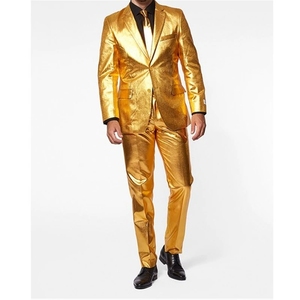 2026 nouveau <span class=keywords><strong>Costume</strong></span> de fête brillant hommes <span class=keywords><strong>costume</strong></span> mince Blazer 2 pièces ensembles <span class=keywords><strong>Chic</strong></span> chanteur scène vêtements Design Unique Vintage Disco tenue - Product Image 5