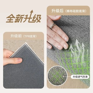Round Area Rug Solid Color Polyester Fiber Cushioned Living Room Bedroom <b>Study</b> Home Use - Product Image 5