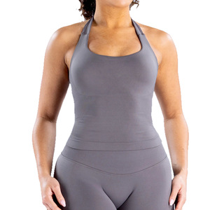 Top Deportivo <span class=keywords><strong>de</strong></span> Yoga Transpirable <span class=keywords><strong>de</strong></span> Tres Capas con Cuello Cuadrado y Relleno en el Pecho, Sin Costuras, Ajustado, para Fitness, <span class=keywords><strong>de</strong></span> AliExpress - Product Image 5