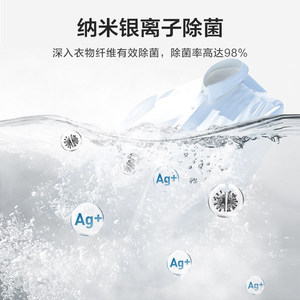 Front Load <b>Washer</b> 10kg Glass Door Anti Mite Antibacterial Drum Clean Stainless Steel Tub - Product Image 3