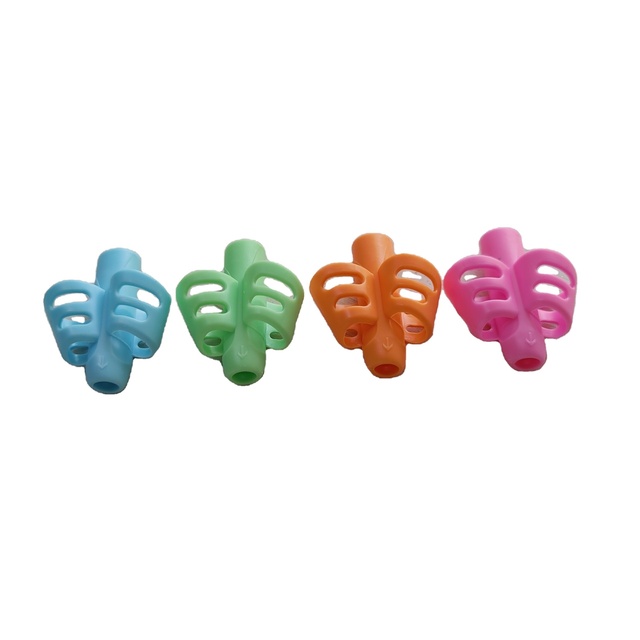 Children's Handwriting Practice Double-finger Rubber Pen Grip Corrector for Students' Writing Posture Improvement Cross-border
