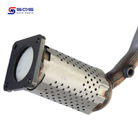 Prix usine ajustement direct 307 convertisseur catalytique de substrat de catalyseur en nid d'abeille en céramique 1.6L convient pour Peugeot