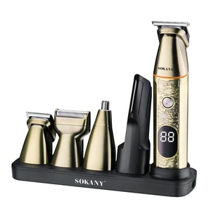 Recortadora de Pelo Sokany <span class=keywords><strong>Profesional</strong></span> Multifuncional, Herramienta de Salón, Cortadora de Pelo Eléctrica Inalámbrica, Recortadora de Pelo de <span class=keywords><strong>Nariz</strong></span> Eléctrica para Hombre - Product Image 1