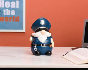 Giáng sinh hiện đại Gnome món quà kỳ nghỉ nghề cảnh sát ELF Thiết kế trang trí kệ trang trí nhà - Product Image 3