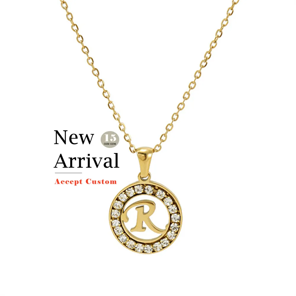 Oya Sieraden Factor Prijs Gold Initial Voor Vrouwen Rvs Oud Engels Vergulde Arabische Griekse Letter Multi Layer Ketting