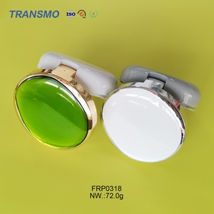 Boîte à poudre transparente en plastique de 0,5 once pour fards à joues, petite boîte à poudre, boîte de rangement pour poudre - Product Image 1