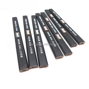 ดินสอไม้แบสวู้ดแบบแบนขนาด17ซม. สำหรับช่างไม้ดินสอก่อสร้าง - Product Image 4