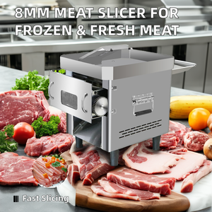 <span class=keywords><strong>8</strong></span> pollici affettatrice elettrica commerciale 8mm Frozen prosciutto pancetta taglierina per alimentari negozio elettronico verdure macchina di taglio - Product Image 2
