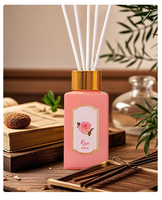 LUFU Diffuseur de parfum en rotin pour aromathérapie, parfum aux huiles essentielles aux arômes fruités, avec étiquette personnalisée, pour la maison et l'hôtel, vente en gros