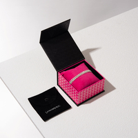 Boîte à bijoux Lionwrapack, boîte cadeau personnalisée avec logo magnétique, papier de luxe, emballage de bijoux de marque