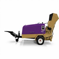 MINLE ML837 DHB Halbtrockenmörtel-Spritzpumpe mit 260L Tank und 4,6m³/h Förderleistung für Bauarbeiten und Verputzen