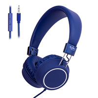 Casque filaire supra-auriculaire pour enfants vert/violet avec microphone intégré, accessoires pour instruments de musique