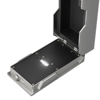 CH-930-1 Nueva Caja de Seguridad para Llaves de Aleación de Aluminio con Desbloqueo NFC, Caja de Almacenamiento Inteligente para Llaves de Doble Uso, para Colgar y Montar en la Pared
