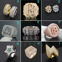Bague personnalisée en argent pour homme, bicolore, avec moissanite taille baguette et ronde, logo croix, style bague de championnat