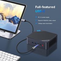 BOSGAME B100 Intel 12e generatie Mini PC 16GB DDR4 RAM 512GB M.2 2280 SSD 4K 60HZ Drievoudig beeldscherm Dubbele HDMI Type-C 6W TDP WIFI5 BT 5.0