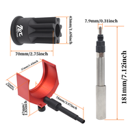 Outil de réglage de hauteur d'injecteur de carburant, comprenant un outil de mesure de hauteur, une douille de blocage et un outil de calage pour CAT 3406E C15 C16