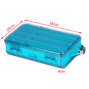 Caja de Pesca Ecológica e Impermeable <span class=keywords><strong>NARON</strong></span>, Diseño de Doble Cara, 13 Compartimentos, Estuche de Almacenamiento para Uso en Lagos y Ríos - Product Image 5