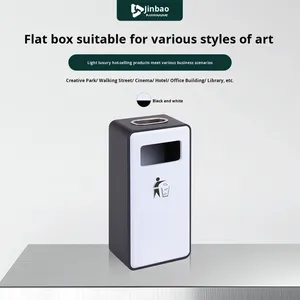 Business-grade chất thải bin cho thang máy lối vào khách sạn sảnh trung tâm mua sắm gạt tàn thẳng hành lang Thùng rác có thể cho vỏ trái cây - Product Image 5