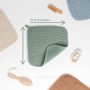 100% Cotton Super Soft Newborn Baby <strong>Muslin</strong> Burps <strong>Clothes</strong> 6 Layers Soft Cotton Gauze Baby Scarf Bibs - Product Image 3