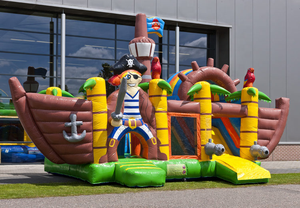 Fabricant de jeux gonflables avec toboggan <span class=keywords><strong>pirate</strong></span>, en bâche PVC de 0,55 mm, qualité supérieure et prix compétitif. - Product Image 2
