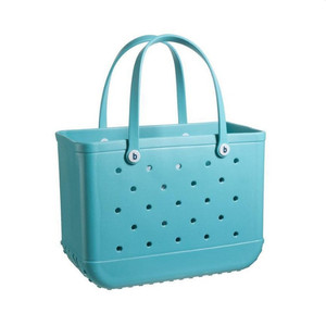 Bolso de mano EVA Tote Bolso de Playa Grande Bolso de hombro Estampado 2022 EVA Almacenamiento Viaje Playa Verano Silicona Mujeres Damas A prueba de agua BLY - Product Image 2