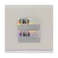 Stiker Hologram Transparan Kartu Id Keamanan Tahan Air Laser 3d Perekat Logo Kustom