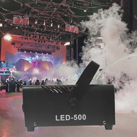 Mini machine à brouillard 500W pour les mariages et les fêtes rehausseur d'ambiance de scène avec télécommande en aluminium électrique