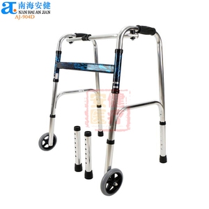 AJ-904A Porte-équipages <span class=keywords><strong>Sky</strong></span> Horse Walker en aluminium argenté brillant, pliable, hauteur réglable, capacité 100 kg, léger, durable, facile à utiliser - Product Image 5