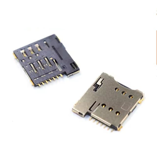 MICRO SIM 6P/7P Surface Mounted Small Card Self Elastic SIM Card Slot PUSH Phone Holder Ultra Thin 1.3/1.35MM