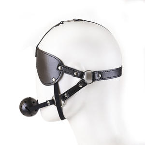 SMボンデージボールギャグヘッドハーネス<span class=keywords><strong>BDSM</strong></span> 2in1バンドル調整可能通気性セックスボンデージ大人用おもちゃカップルフェチエロチックセックス玩具 - Product Image 3
