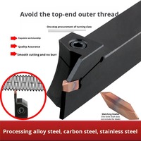 Premium BOSSL OEM CNC Tooling Double-End Vertical Mount Square Carbide Thread Turning Tool Holder GHDR2525M-4 Step Thread Insert