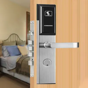 Easloc sdk api 디지털 도어 보안 호텔 객실 관리 시스템 카드 리더기가있는 스마트 잠금