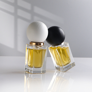 Chai nước hoa hình chữ nhật 15ml, chai xịt, chai nước hoa thủy tinh sang trọng với nắp gỗ ASH - Product Image 2