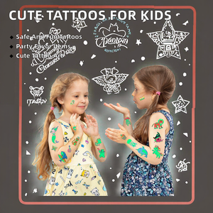 Tatuajes Temporales Impermeables en Oferta, Lindos Tatuajes de Dibujos Animados para Niños y Niñas, Recuerdos y Decoraciones para Fiestas de Cumpleaños - Product Image 2