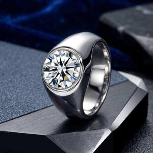 Custom 925 Sterling Silver Moissanite <b>Diamond</b> <b>Ring</b> Luxury Bridal Engagement Fine Jewelry Collection - Product Image 6
