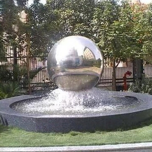 <span class=keywords><strong>Fontaine</strong></span> à eau en acier inoxydable avec éclairage <span class=keywords><strong>solaire</strong></span>, étanche, style Art déco, taille personnalisable, <span class=keywords><strong>boule</strong></span> de <span class=keywords><strong>fontaine</strong></span>, logo décoratif - Product Image 4