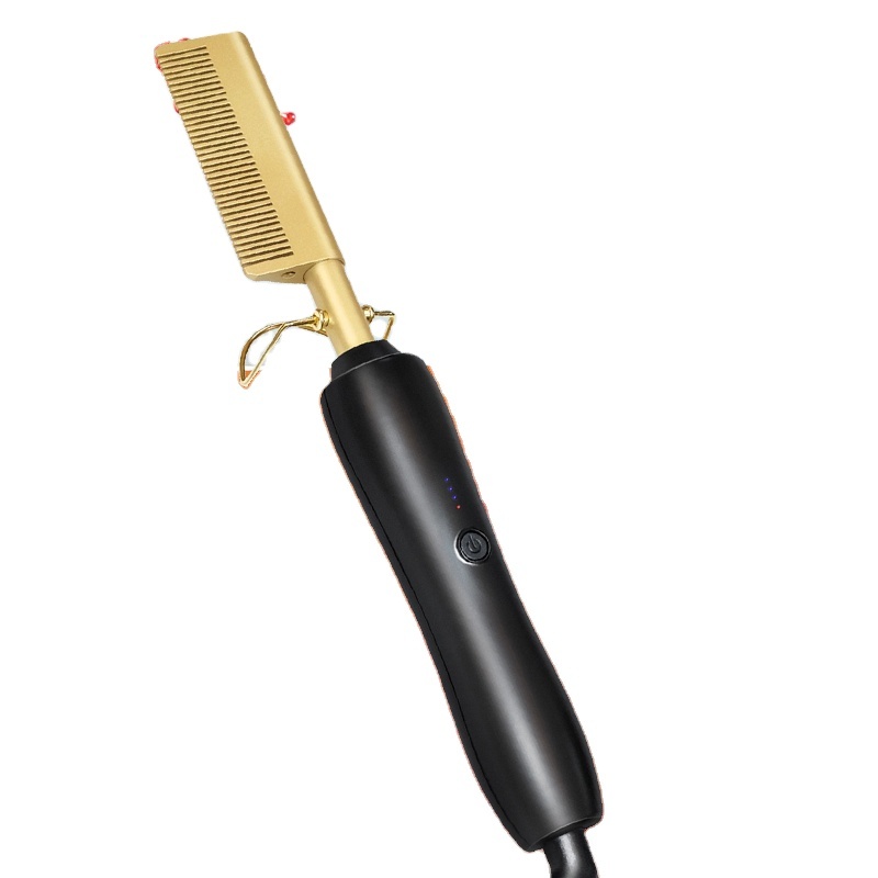 Offre Spéciale Multifonction Électrique droite Peigne À Cheveux De Luxe Bling Cristal Peigne À Cheveux Chaud/