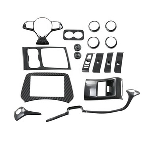 WZXD - Kits de Decoración Interior para Automóvil, Estilo Fibra de Carbono, Accesorios para el Volante y la Palanca de Cambios, para BYD ATTO 3 2022 - Product Image 1