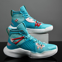 Chaussures de sport d'extérieur de qualité supérieure, baskets de basketball à semelle solide, design tendance, chaussures de basketball montantes pour hommes
