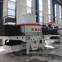 Henan 300 t/h PLC contrôlé moteur à courant alternatif VSI concasseur à percussion sable faisant la machine à vendre KLZ