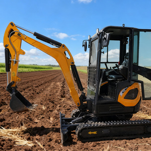 משלוח חינם מחפרים קטנים 2.5 טון חקלאיים הידראוליים מיני מחפר זחלי עם מנוע קובוטה - Product Image 1